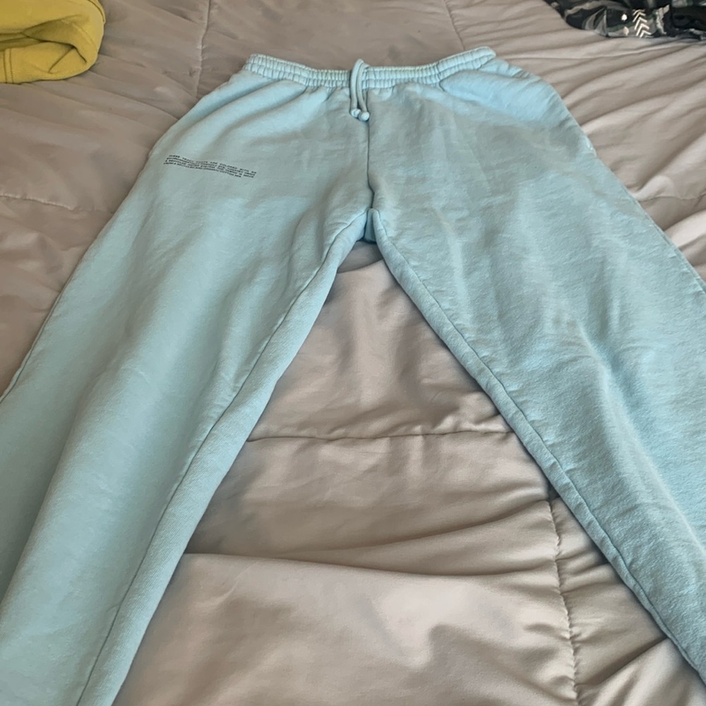 XS Pangaia baby blue sweat pants